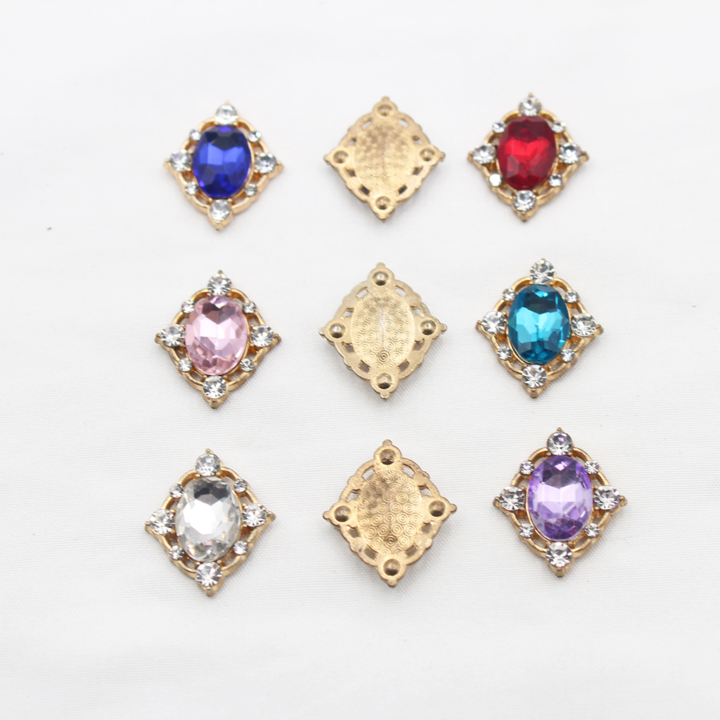 Embellish Craft - 10Pcs Vintage Crystal Sew on Component