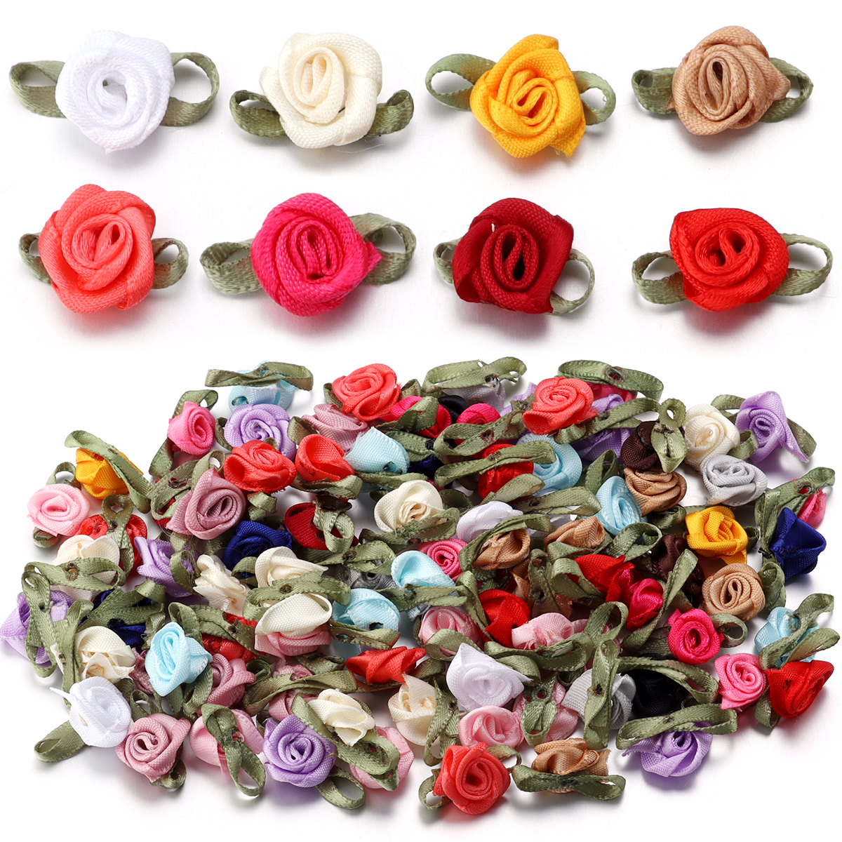 Embellishment Crafts - 50Pcs 1.5x2.5cm 18 Colors For Choice