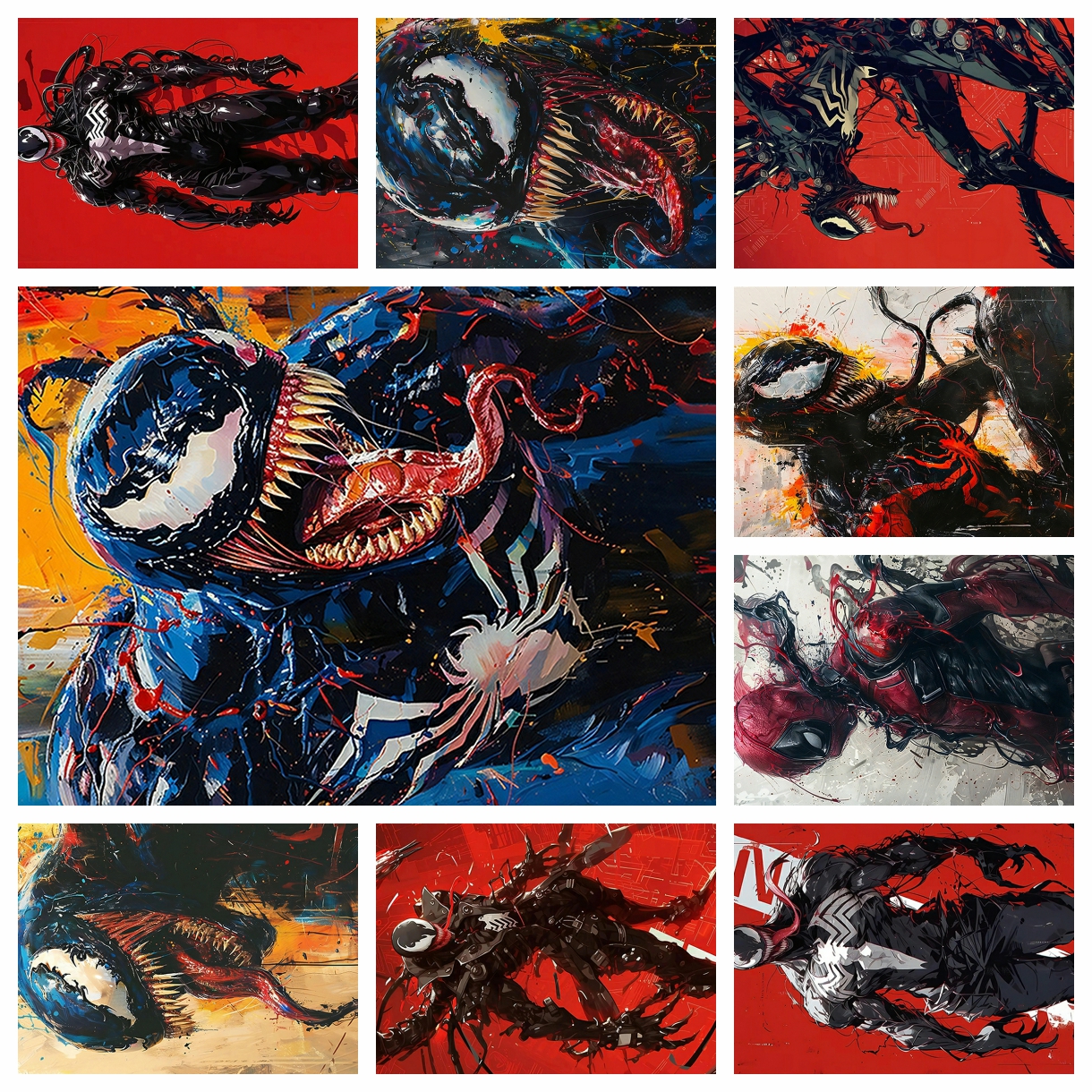 Anime Marvel venom spider-man  - Embroidery Embellishments avaliação e preço