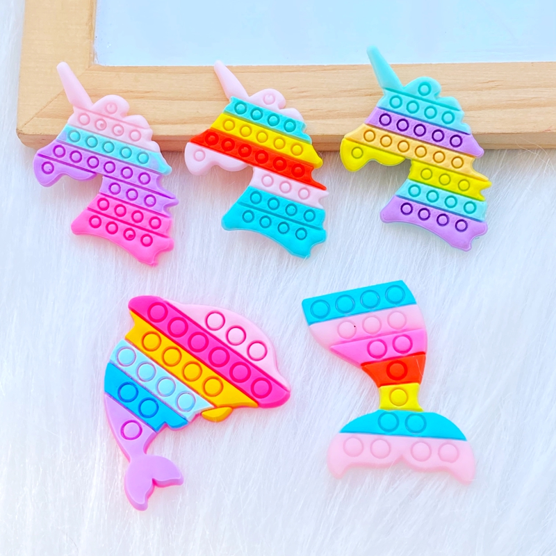 20Pcs New Cute Fishtail Unicor - Embellishment Glue Craft avaliação e preço