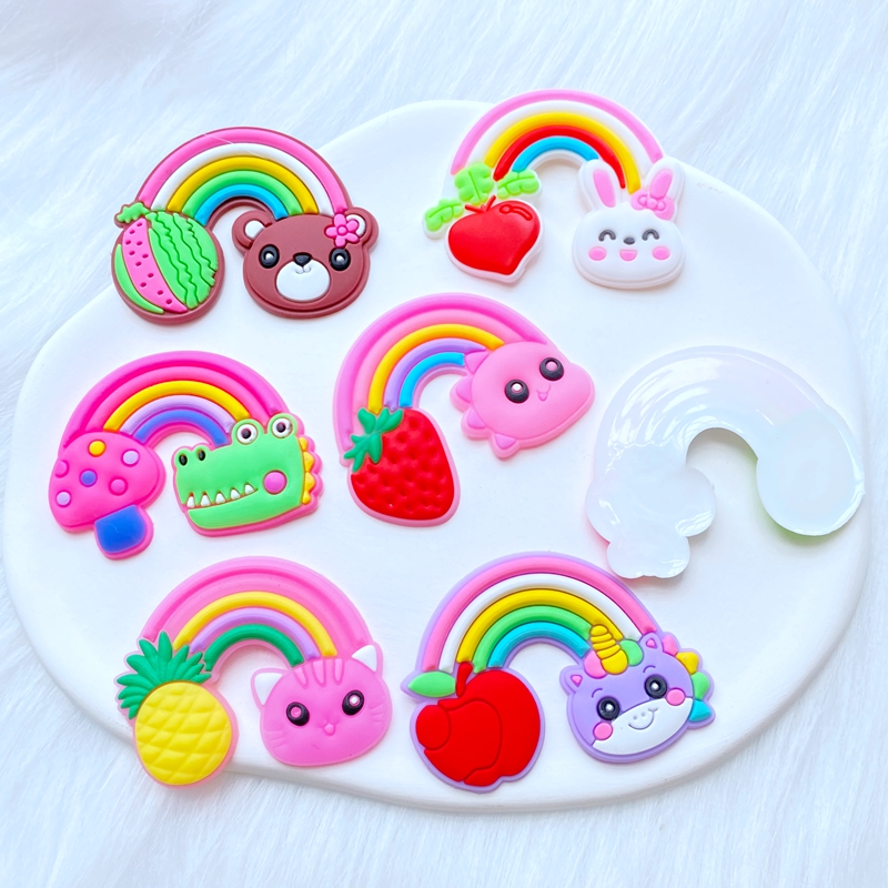10Pcs New Cute Fruit Animal Ra - Embellishment Glue Craft avaliação e preço