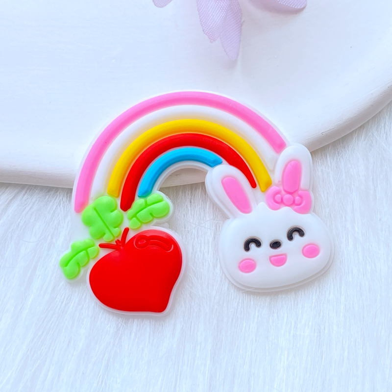 10Pcs New Cute Fruit Animal Ra - Embellishment Glue Craft avaliação e preço
