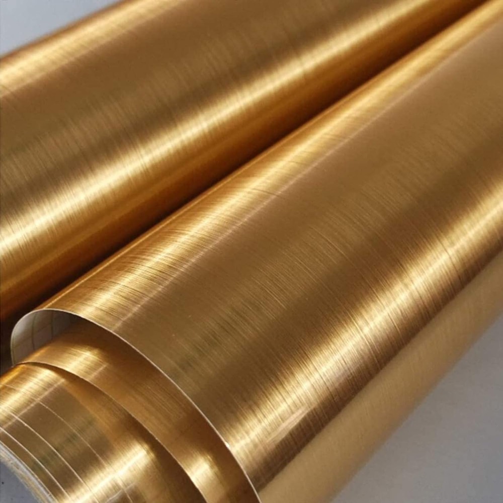 Gold Wallpaper Self-Adhesive C - Glitter Vinyl Roll avaliação e preço