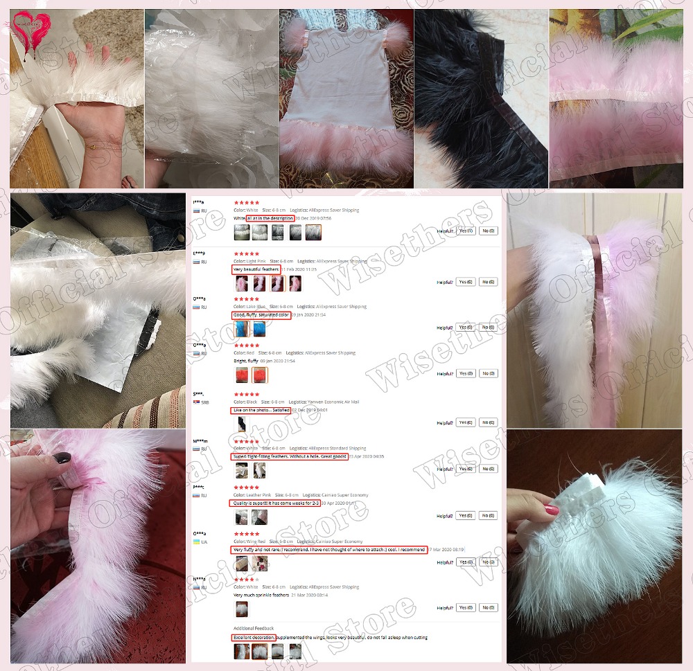 1 Meter Fancy Soft Fluffy Dyed - Feather Trim Marabou avaliação e preço