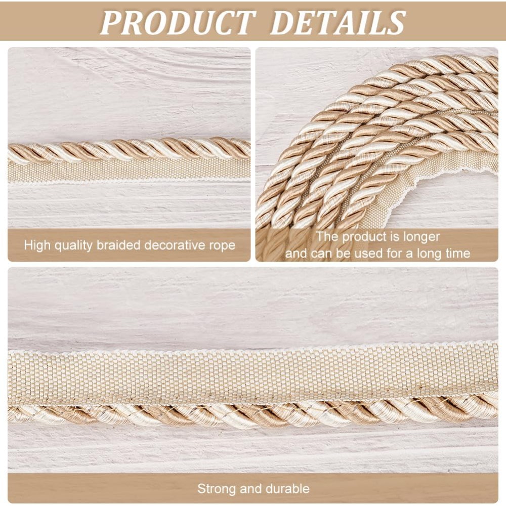 6M Polyester Twisted Lip Cord  - Cord Trim Twisted avaliação e preço