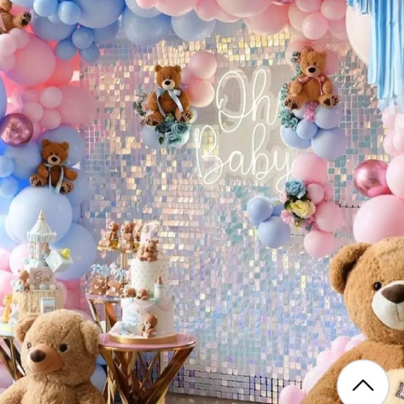18 Pcs Sequin Panel Background - Sequin Fabric Panel avaliação e preço