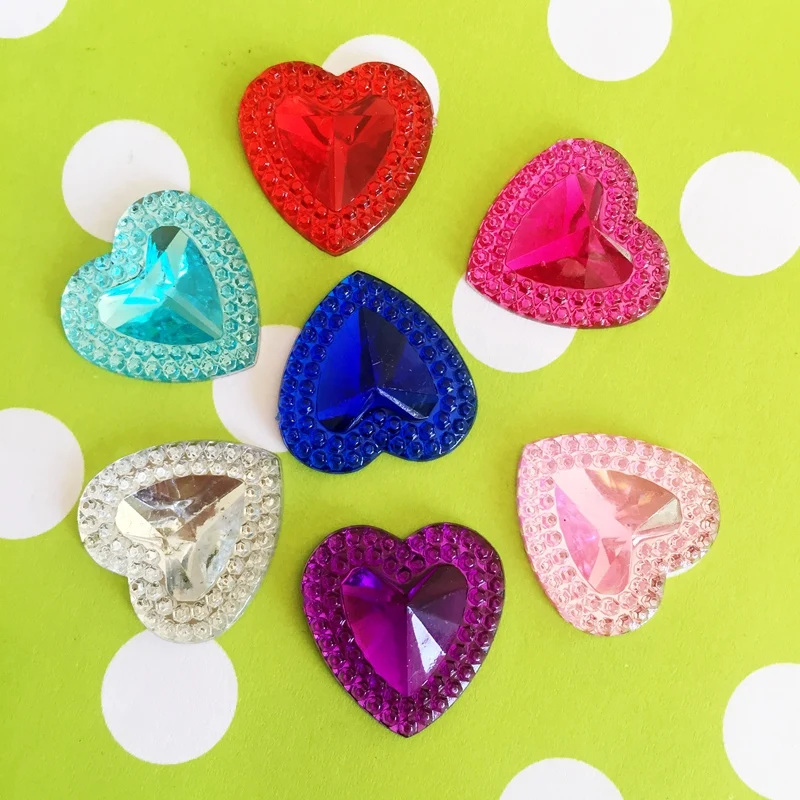30pcs 20mm Acrylic Rhinestones - Embellishment Glue Craft avaliação e preço