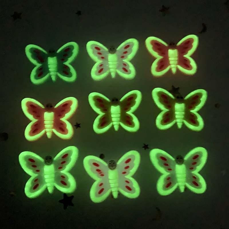 10pcs Cute Large butterfly PVC - Embellishment Glue Craft avaliação e preço