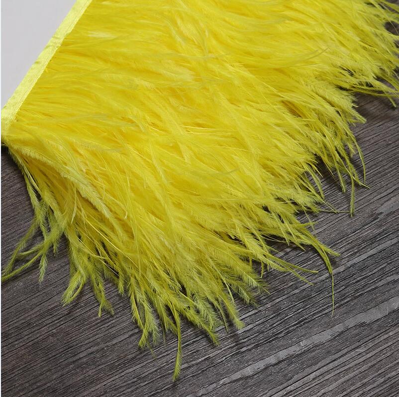 13-18CM 6M Ostrich Feather tri - Feather Trim Marabou avaliação e preço