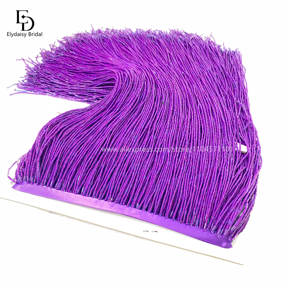 30CM Long Purple Green Black B - Fringe Ribbon Sewing avaliação e preço