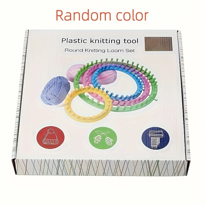 4 Size Round Plastic Scarf Kni - Pom Pom Maker Tool avaliação e preço
