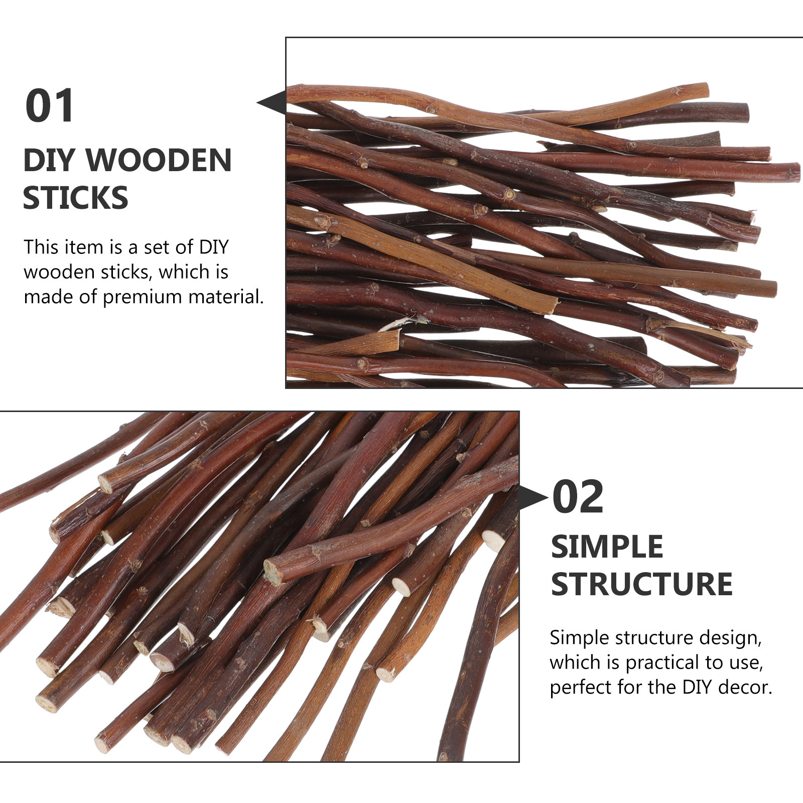 40Pcs Premium DIY Twig Decor N - Embellish Craft avaliação e preço