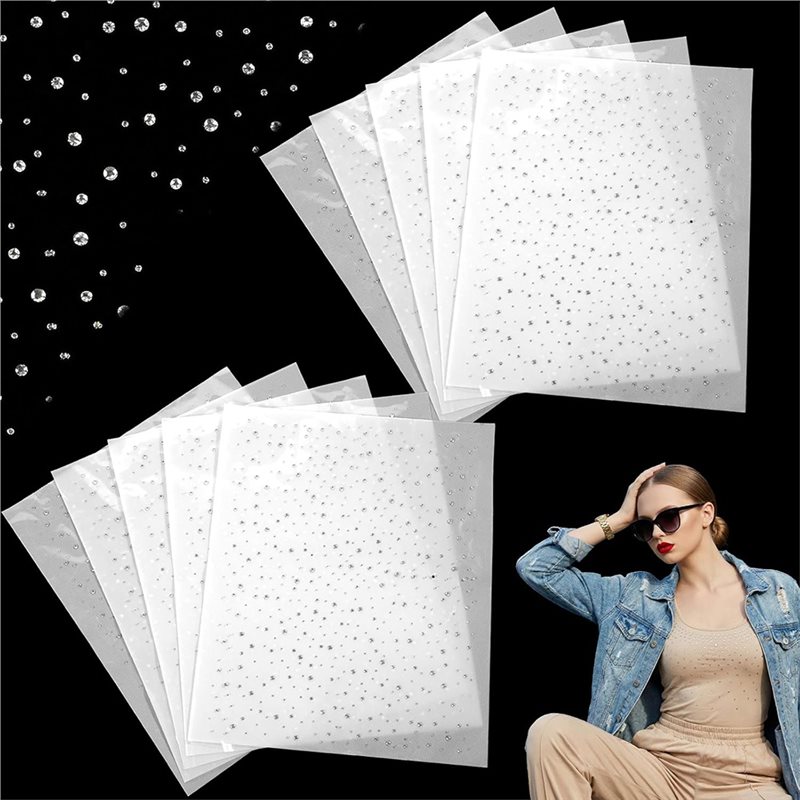 A64Z Rhinestone Sheets 10 Iron - Hotfix Rhinestone Sheet avaliação e preço