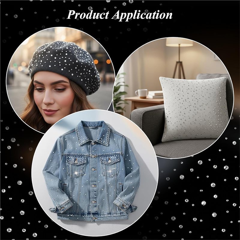 A64Z Rhinestone Sheets 10 Iron - Hotfix Rhinestone Sheet avaliação e preço