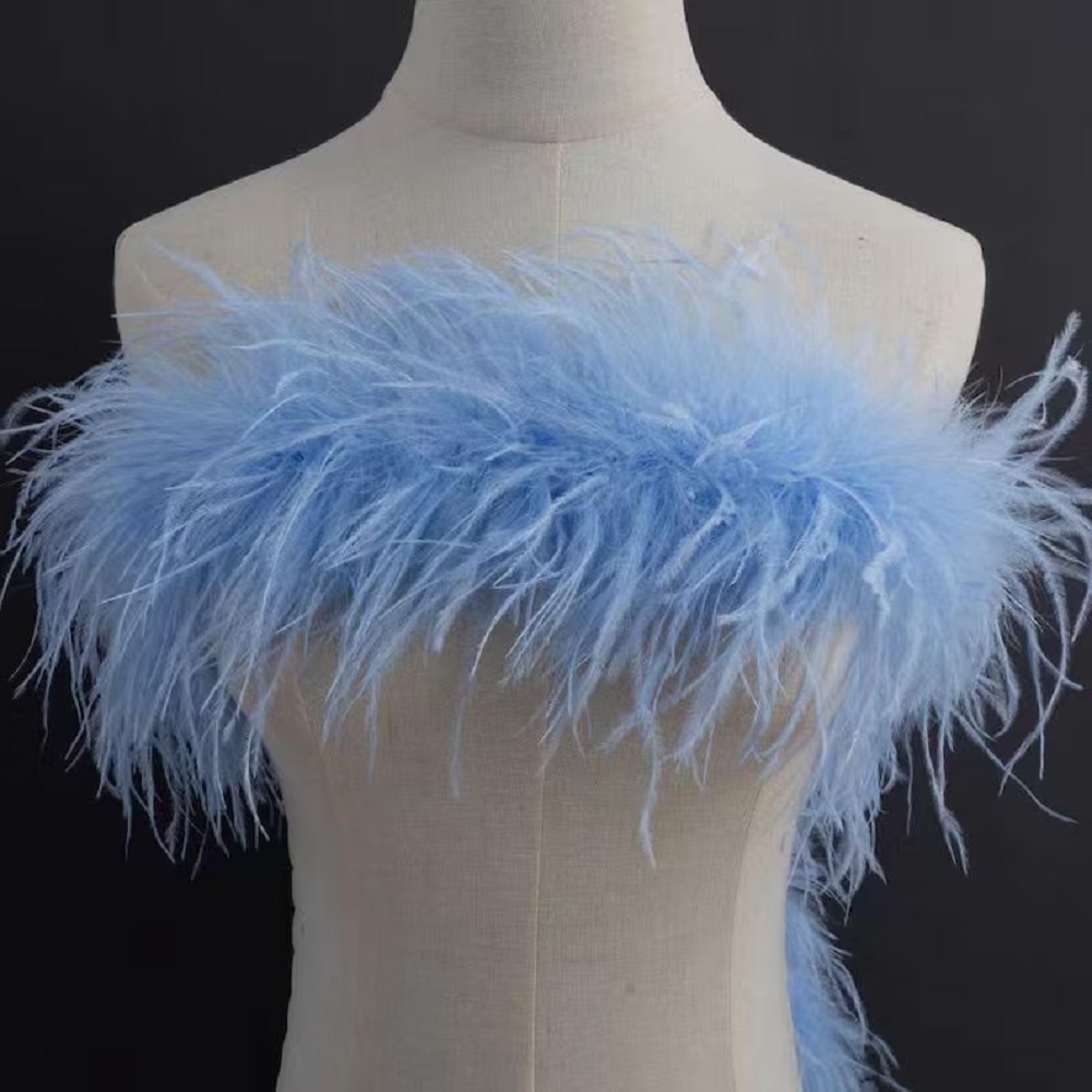 1Ply Ostrich feather boa 13-15 - Feather Trim Marabou avaliação e preço