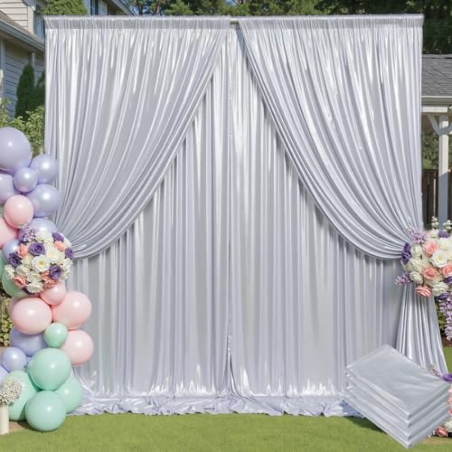 Parties and weddings: silver s - Sequin Fabric Panel avaliação e preço