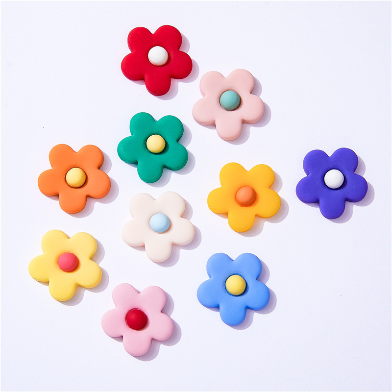 10pcs Resin Flowers Flat Back  - Christmas Craft Embellishment avaliação e preço