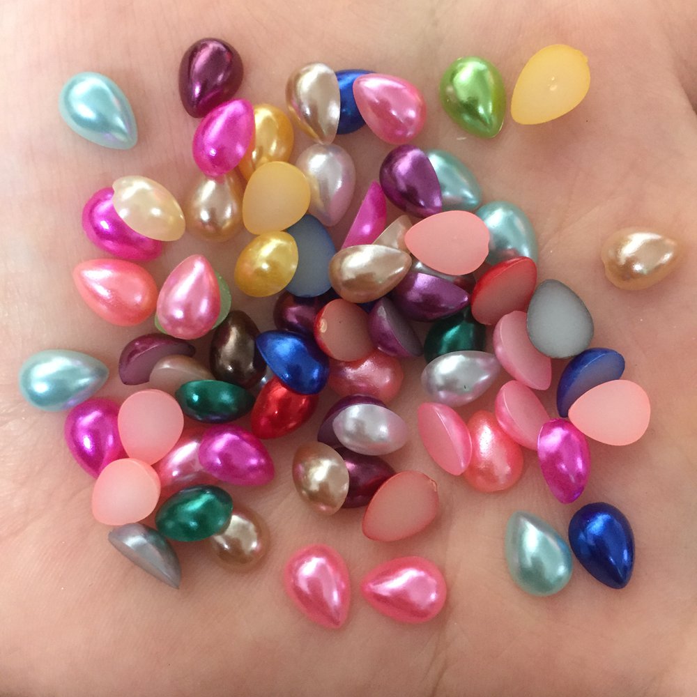 200PCS Resin Cute Drop Pearl B - Embellishment Glue Craft avaliação e preço