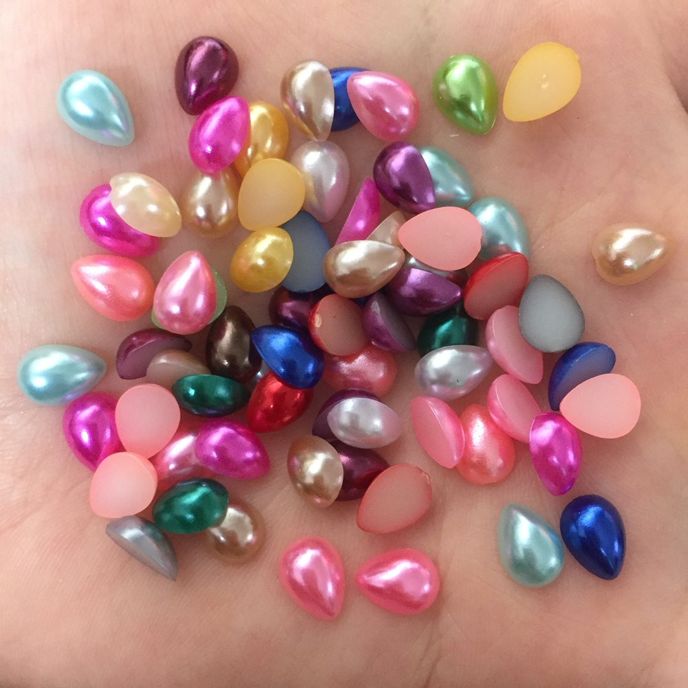 200PCS Resin Cute Drop Pearl B - Embellishment Glue Craft avaliação e preço