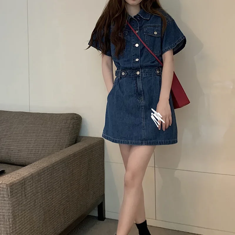 New Sweet Women Denim Short Dr - Embellish Knit avaliação e preço