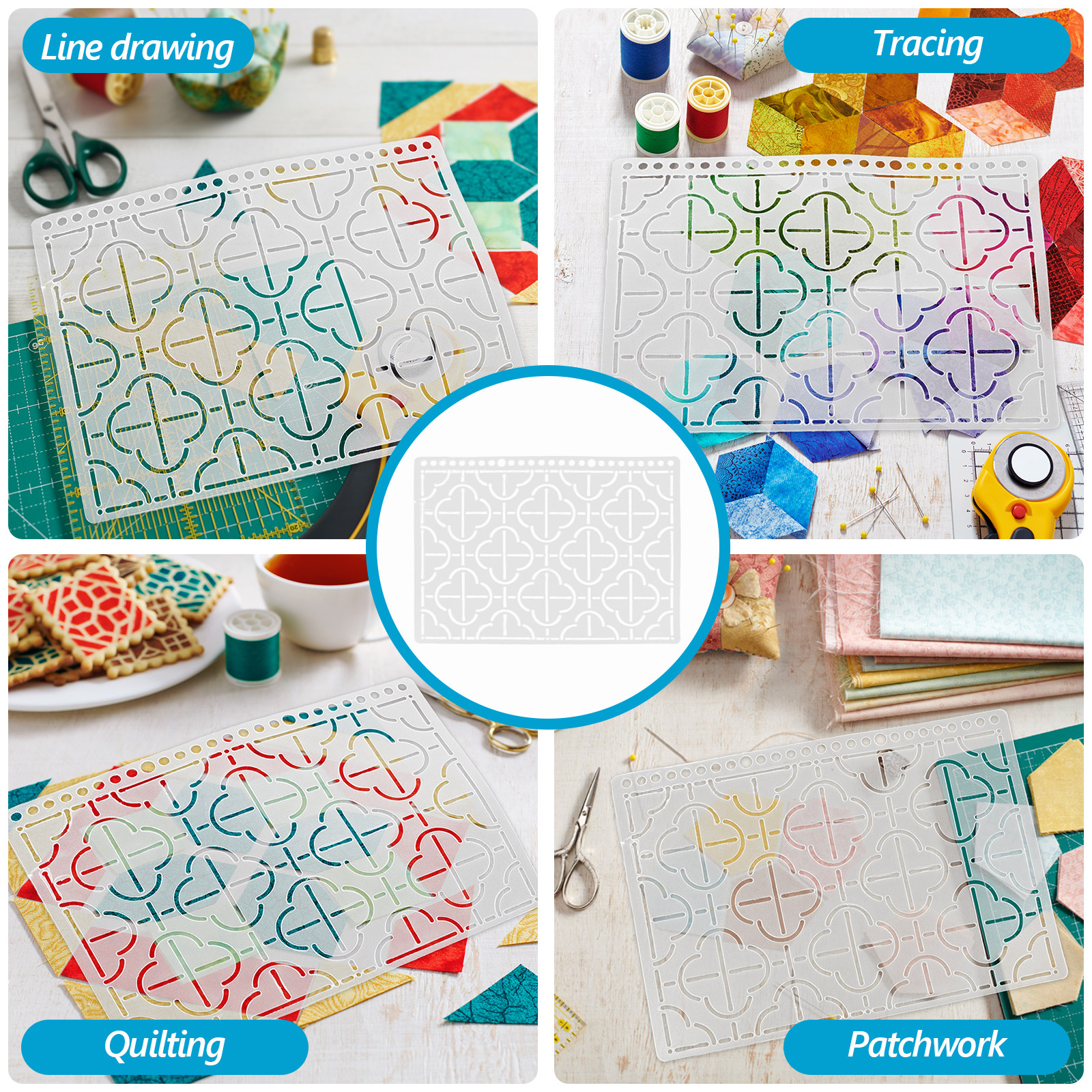 Professional Quilting Template - Embroidery Craft avaliação e preço