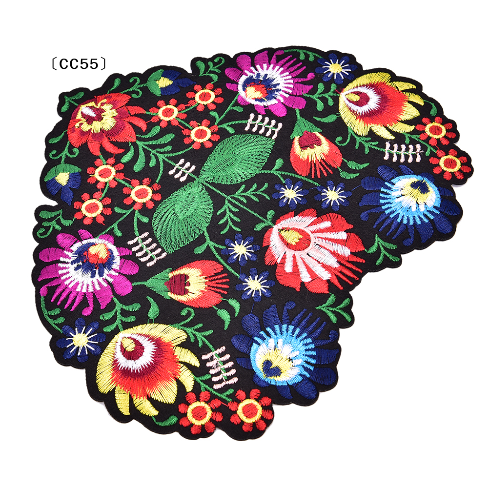 1Pc Heart Shape Flower Embroid - Applique Patch Flower avaliação e preço