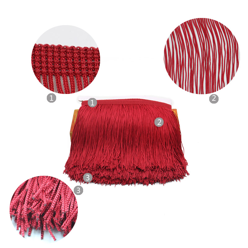 10 Yards 15cm Long Tassel Frin - Fringe Ribbon Sewing avaliação e preço