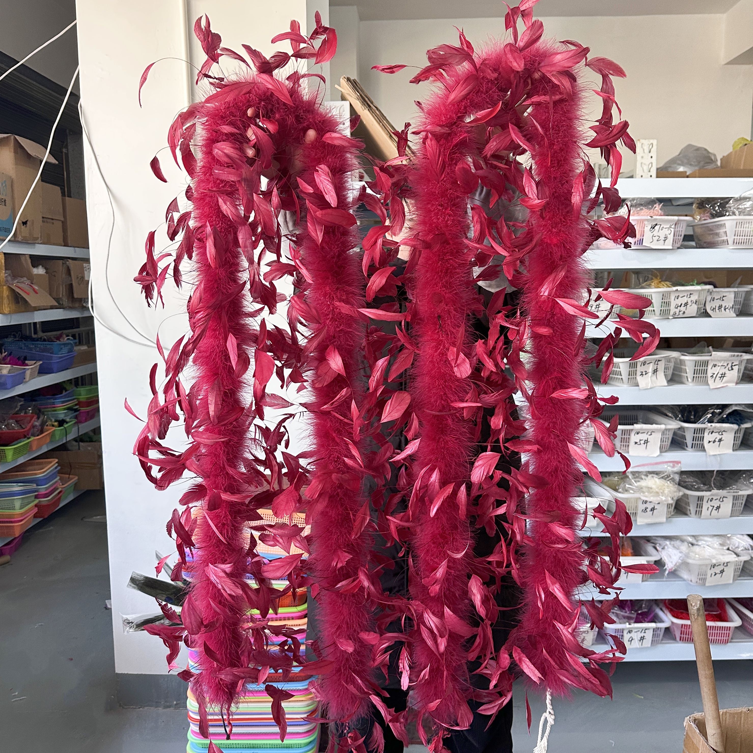 2Meter Burgundy Turkey Marabou - Feather Trim Marabou avaliação e preço