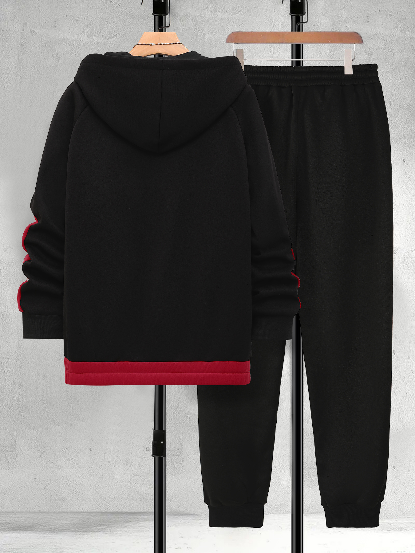 Men's Plus Size Black & Red Co - Embellish Knit avaliação e preço