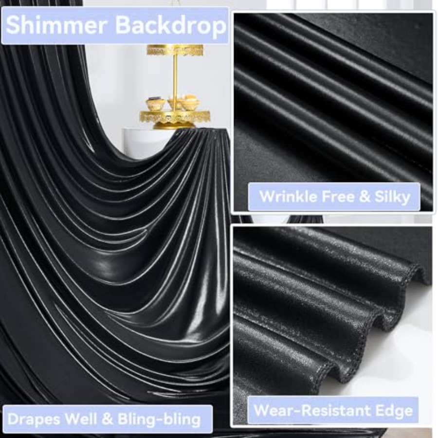 Party backdrop curtain: wrinkl - Sequin Fabric Panel avaliação e preço