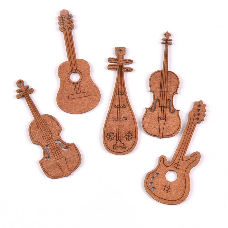 20Pcs/set Wood Handicraft guit - Embellishments For Scrapbooking avaliação e preço