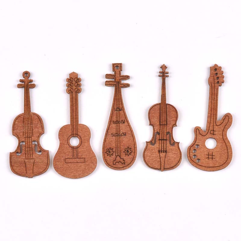 20Pcs/set Wood Handicraft guit - Embellishments For Scrapbooking avaliação e preço