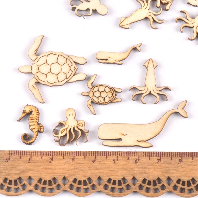 20Pcs 25-40mm Sea Turtle/horse - Embellish Craft avaliação e preço
