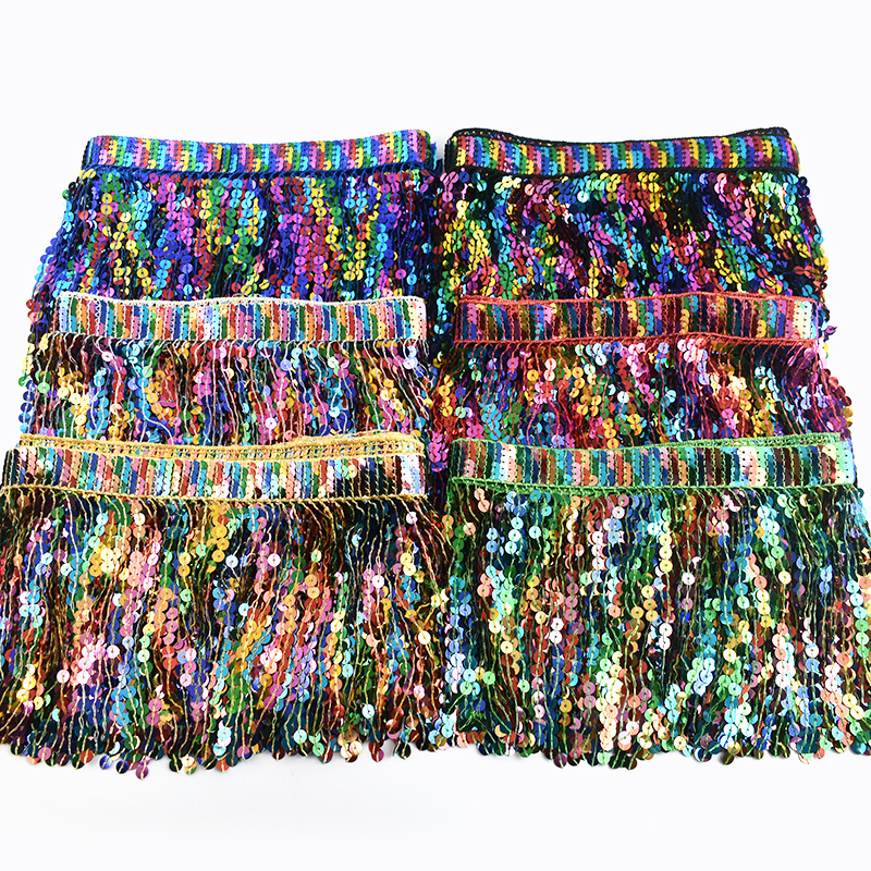 5/10Yards Sequin Fringe Tassel - Fringe Ribbon Sewing avaliação e preço
