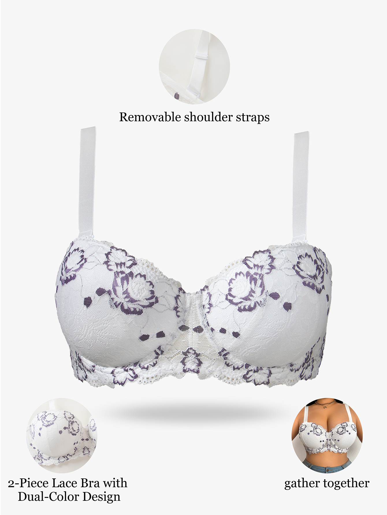 Plus Size Lace & Embroidery Wo - Embroidery Embellishments avaliação e preço