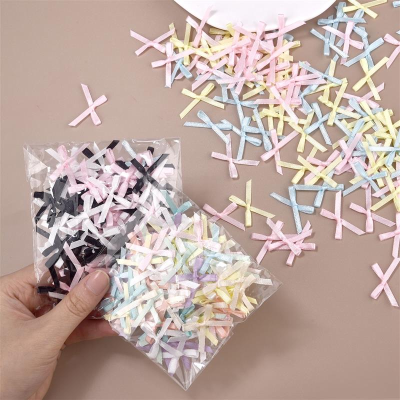 100Pcs 3mm Ribbons Mini Satin  - Christmas Craft Embellishment avaliação e preço