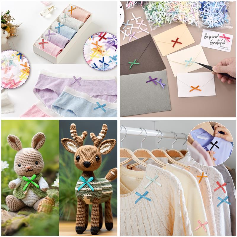 100Pcs 3mm Ribbons Mini Satin  - Christmas Craft Embellishment avaliação e preço