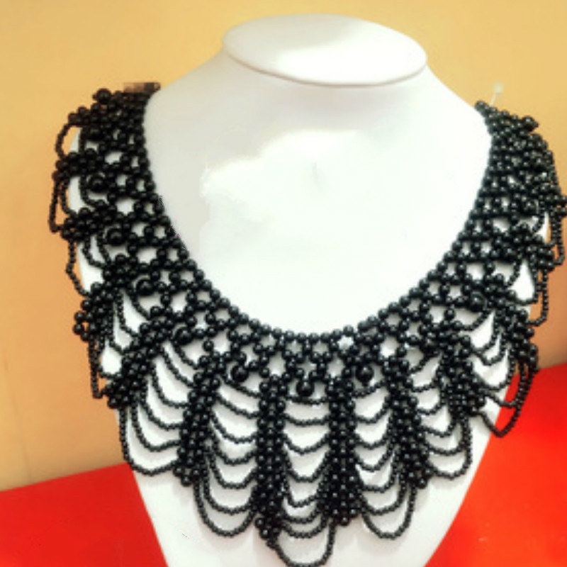 New Pearl Beaded Lace Trim Col - Beaded Trim Fringe avaliação e preço