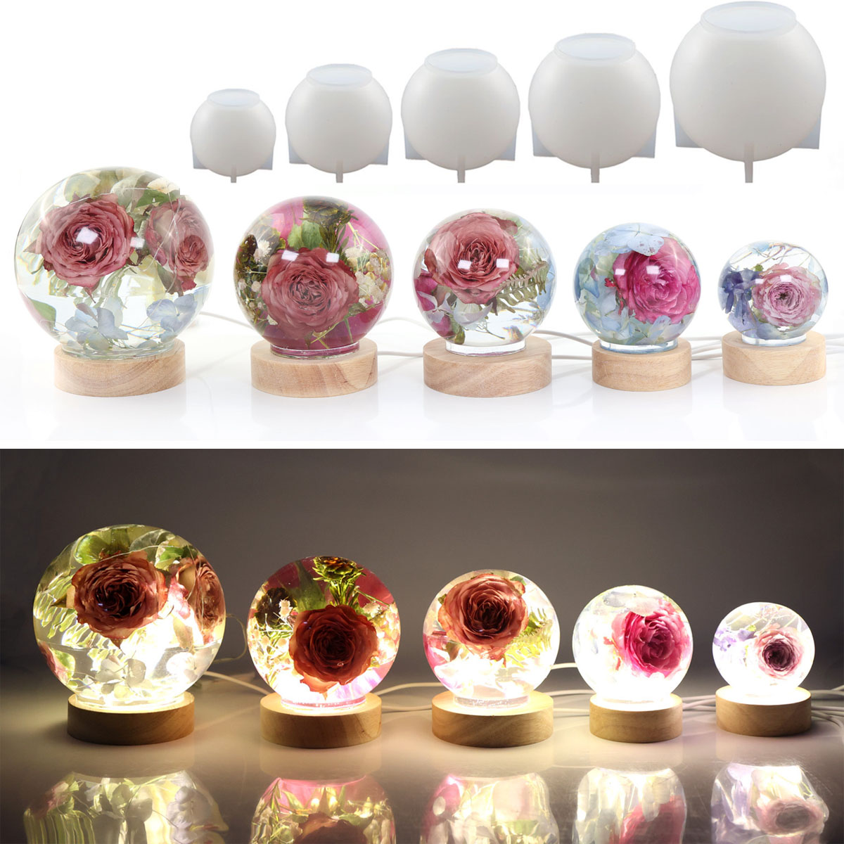 65-120mm Sphere Ball Silicone  - Embellishment Crafts avaliação e preço