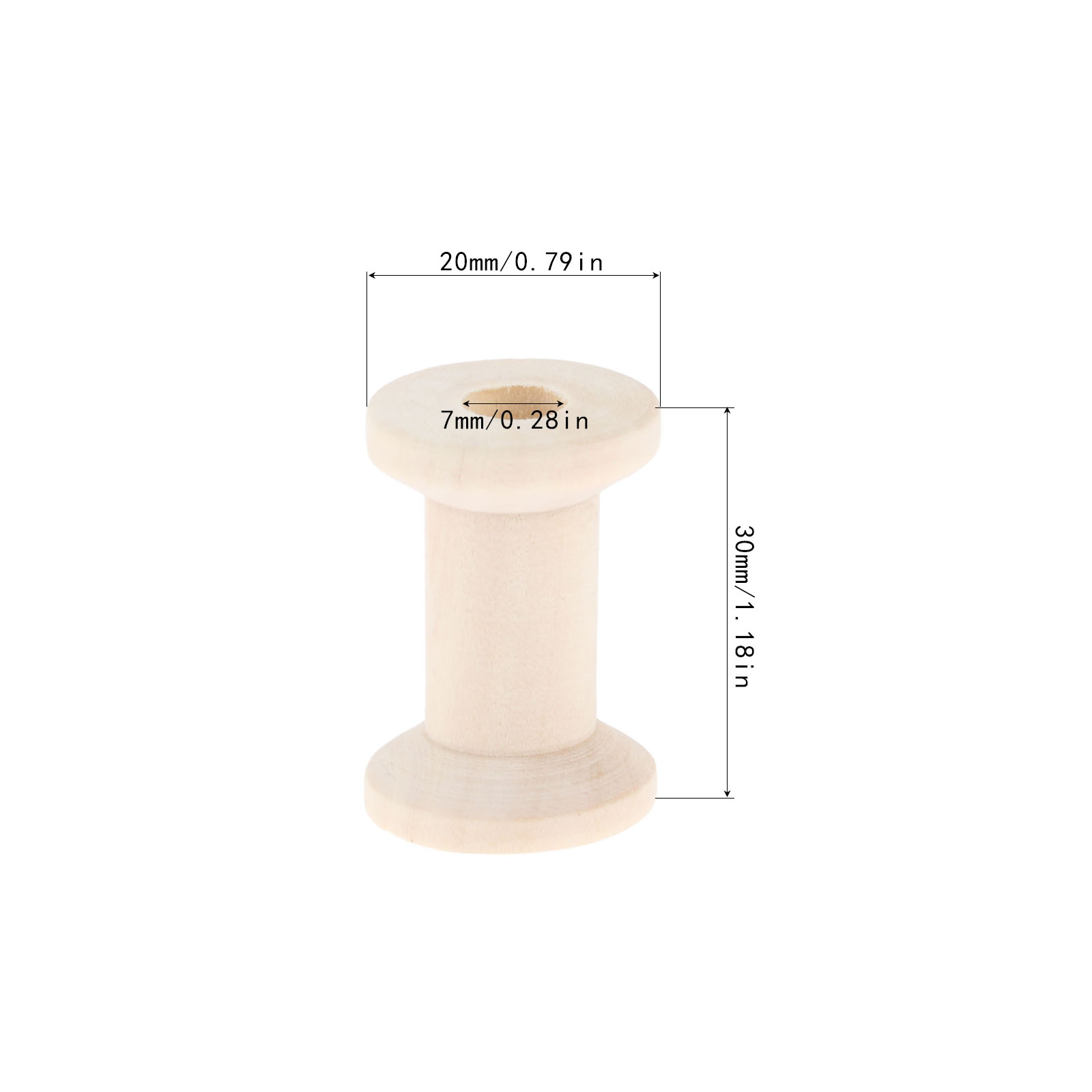 10Pcs Sewing Wooden Bobbins Sp - Organza Ribbon Spool avaliação e preço