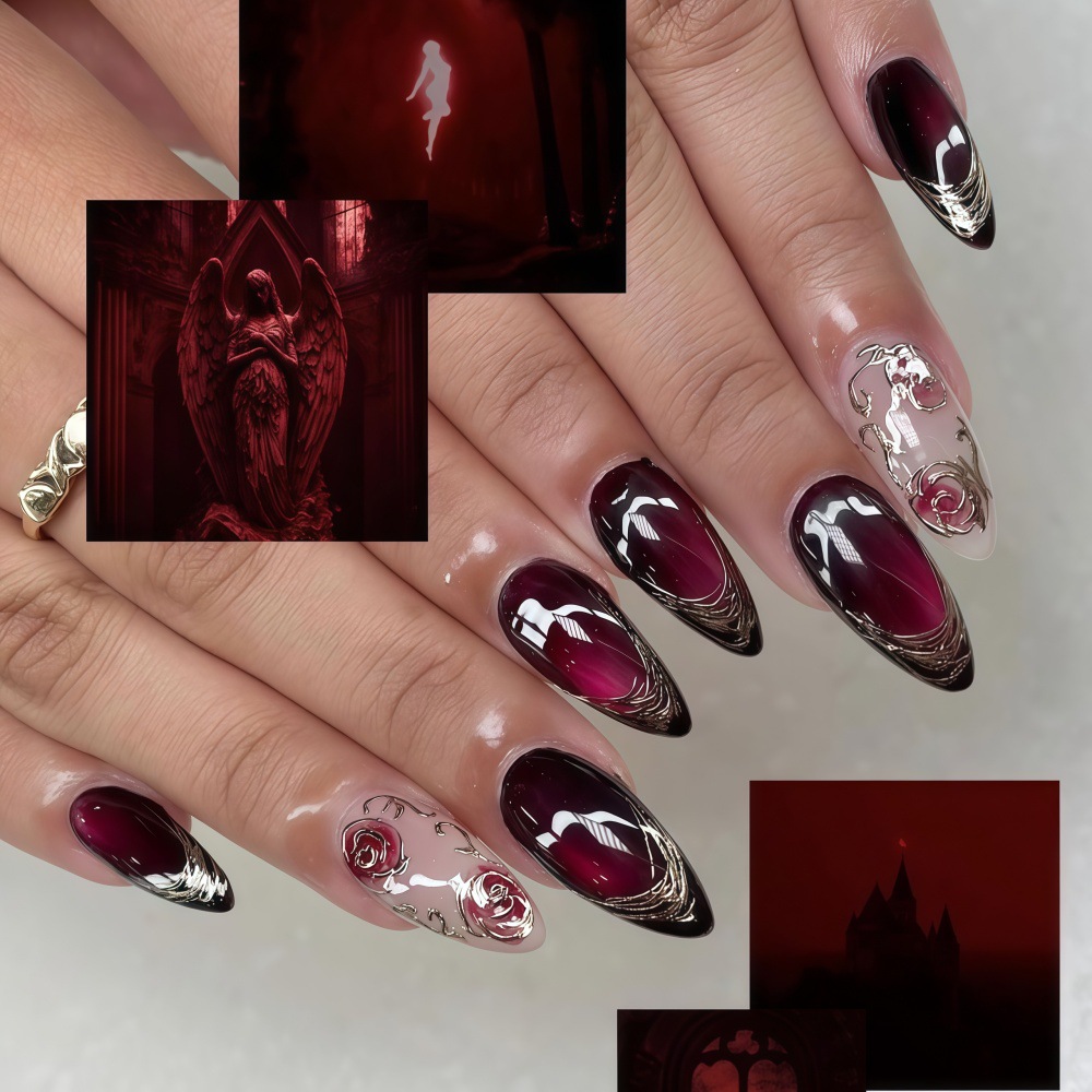 3D fake nails for women girls  - Embroidery Embellishments avaliação e preço