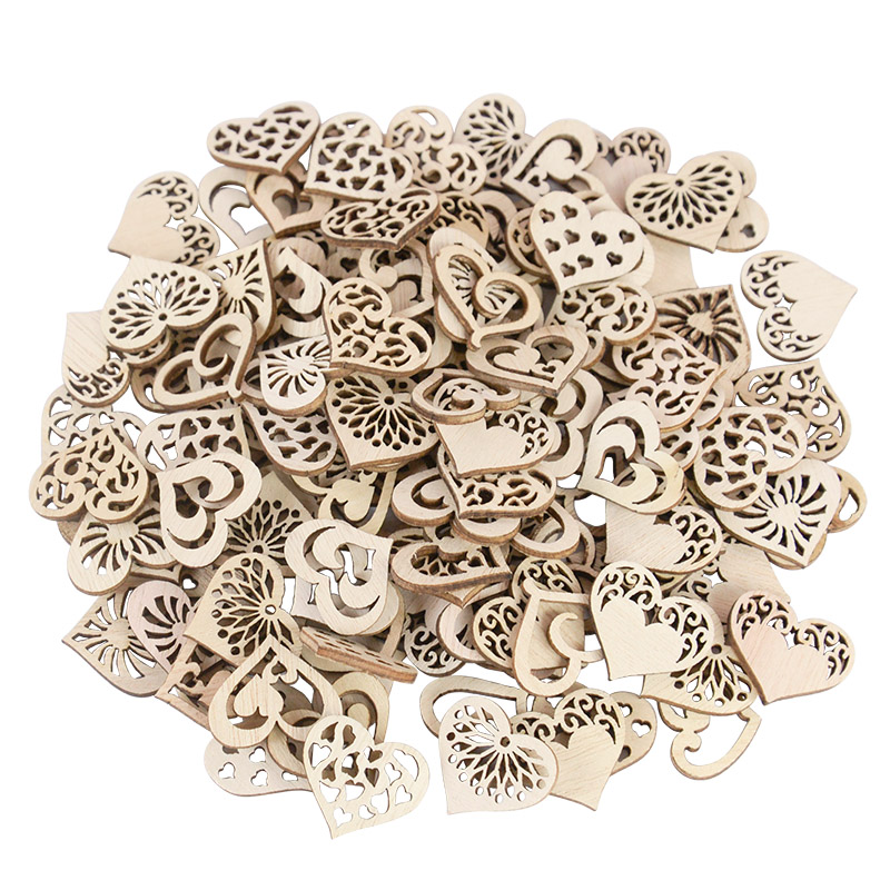 50/100pcs Hollowed Heart Patte - Embellish Craft avaliação e preço