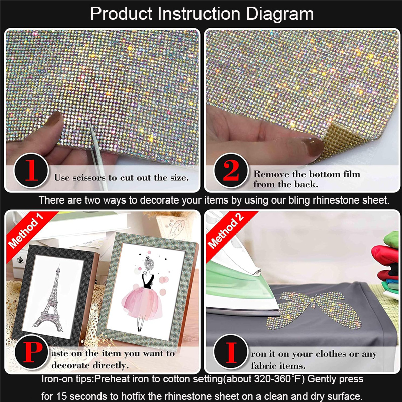 9720/4860Pcs Bling Rhinestone  - Hotfix Rhinestone Sheet avaliação e preço