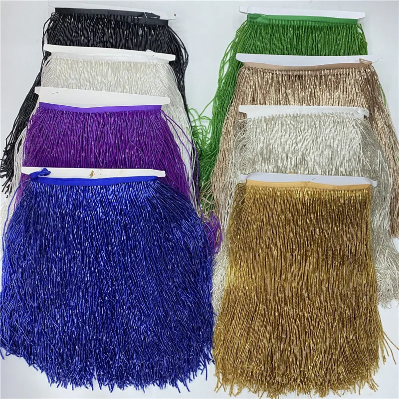 5meters/lot beautiful trim Pol - Beaded Trim Fringe avaliação e preço