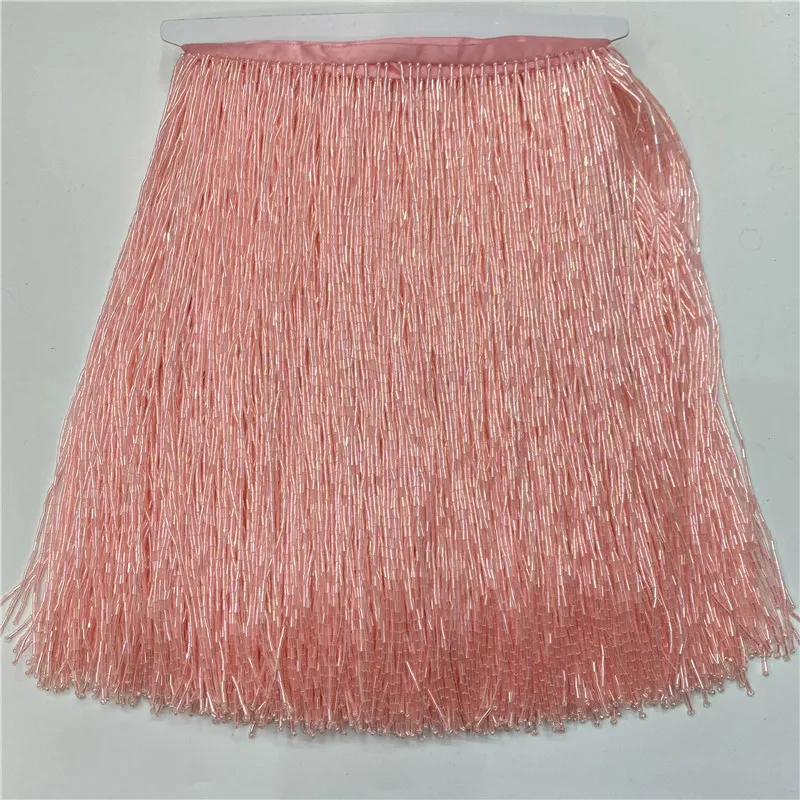 5meters/lot beautiful trim Pol - Beaded Trim Fringe avaliação e preço