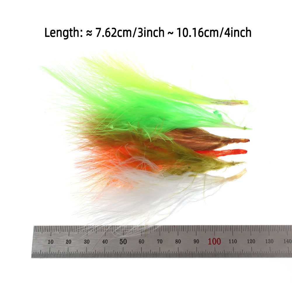 3.5g/Pack 3~4 inch Natural Mar - Feather Trim Marabou avaliação e preço