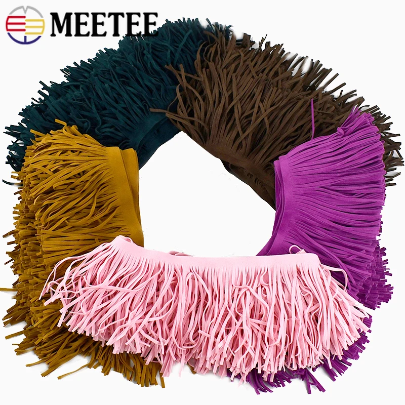 5Meters Meetee 10-30cm Suede T - Fringe Ribbon Sewing avaliação e preço