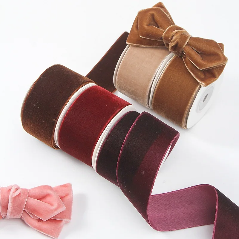 Classic 5yards 6mm-38mm Single - Velvet Ribbon Roll avaliação e preço