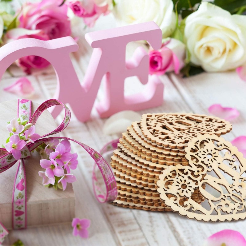 10pcs Wooden Hearts Unfinished - Embellish Craft avaliação e preço