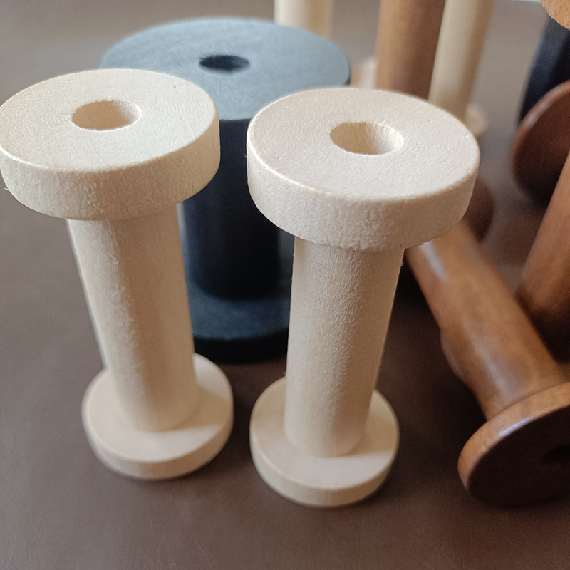 10Pcs/Set Vintage Natural Wood - Organza Ribbon Spool avaliação e preço